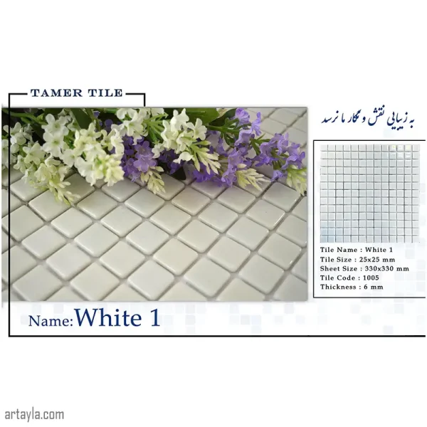 کاشی استخری سفید